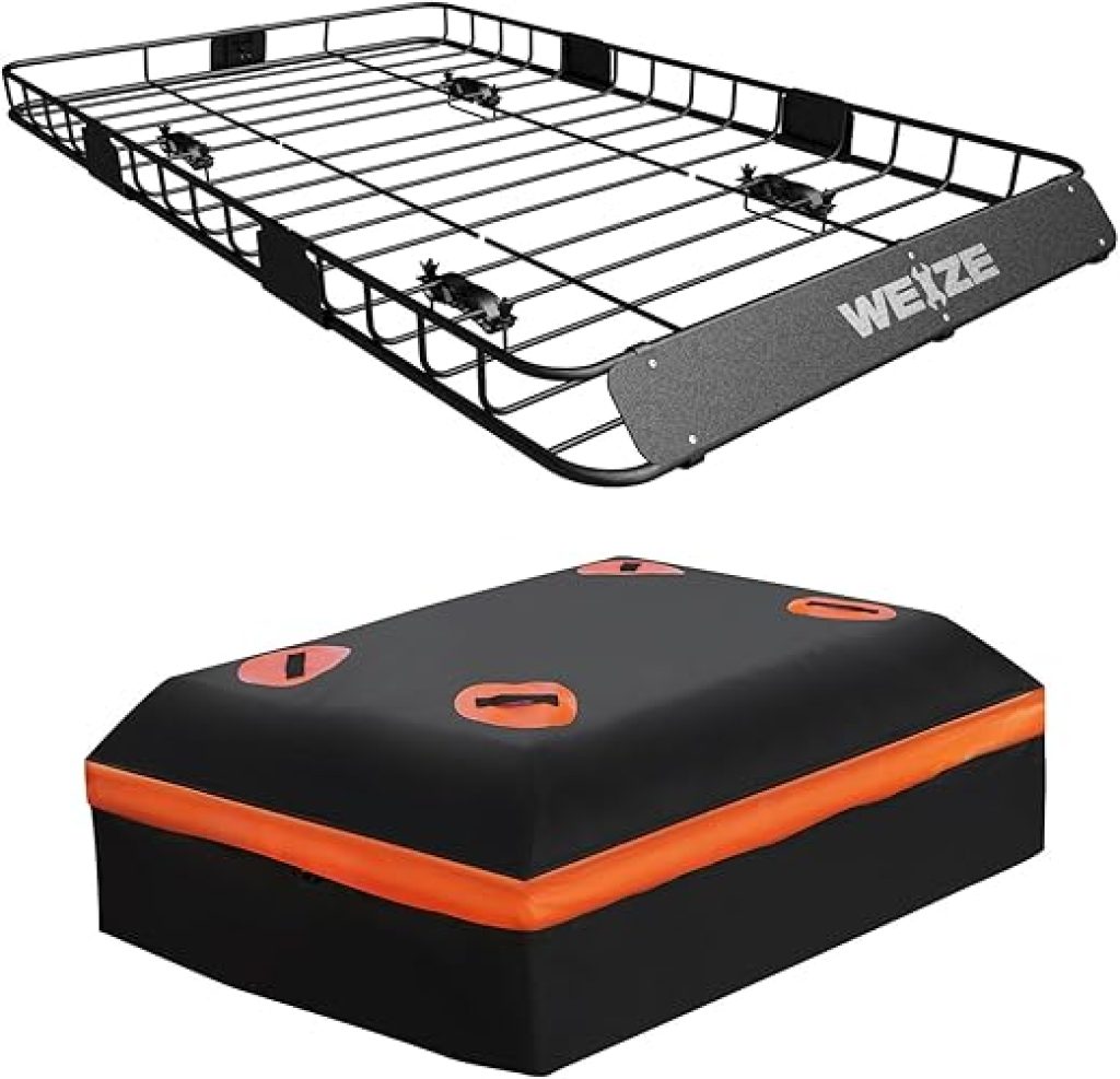 WEIZE Heavy Duty Roof Rack with Bag: Ultimate Cargo Solution for Adventurers